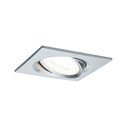 Lumire encastre NOVA COIN LED angulaire, pivotant Coin IP23, aluminium gradable 460lm 2700K 100 100 CRI >80