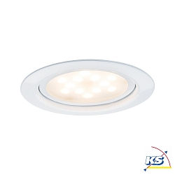 3er-Set LED Mbeleinbauleuchte MICRO LINE, 65mm, 230V/350mA, 12VA, 3x 4.5W 2700K 305lm 180, wei