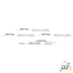 LED Furniture luminaire PATTERN LED Under Cabinet luminaire, long, 3x2,2W, 12VA, 230V/12V, 190x66mm, chrome matt