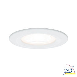 Paulmann Recessed luminaire Nova, IP44, round, set of 1, excl. lamp, max. 35W, GU10, white