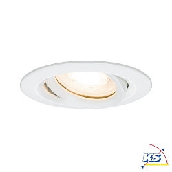 Outdoor Einbauleuchte NOVA LED, IP65, rund,  9.3cm, GU5.3/GU10 max. 35W, schwenkbar 30, Wei