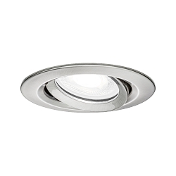 outdoor recessed luminaire NOVA PLUS round, swivelling GU10 IP65, brushed iron dimmable