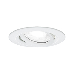 outdoor recessed luminaire NOVA PLUS round, swivelling GU10 IP65, white matt dimmable