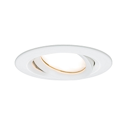 outdoor recessed luminaire NOVA PLUS COIN round, swivelling Coin IP65, white matt dimmable