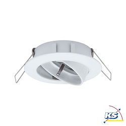 Recessed luminaire PREMIUM EASY CLICK2, 230V, GU10, 51mm, swiveling, white/aluminum