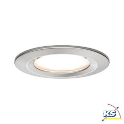 3er-Set LED Einbauleuchte NOVA PLUS COIN, IP44, rund, 3x 6.8W 2700K 425lm, dimmbar, Eisen