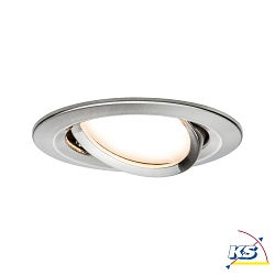 1er-Set LED Einbauleuchte NOVA PLUS COIN, IP23, rund, 6.8W 2700K 425lm, dimmbar, Eisen