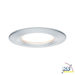 3er-Set LED Einbauleuchte NOVA PLUS COIN, IP44, rund, 3x 6.8W 2700K 425lm, dimmbar, starr, Alu gedreht