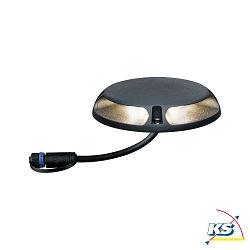 PLUG & SHINE Bodenleuchte, IP67, doppelter Lichtaustritt, befahrbar, 24V, 3W 3000K 12lm 180, Anthrazit