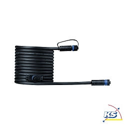 Plug&Shine Kabel IP68 mit 3 Anschlussbuchsen Schwarz, 5m