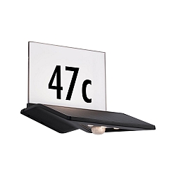 solar house number light YOKO with sensor IP44, anthracite 