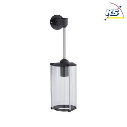 Outdoor Wall luminaire HOUSE KLASSIK, IP44, E27 max. 60W, clear glass / grey, long