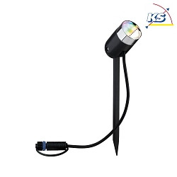 PLUG & SHINE ZigBee LED Spot PIKE, IP44, 24V, 4.5W RGB/W 330lm 40°, dimmbar, Anthrazit