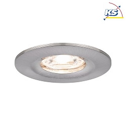 LED Recessed luminaire NOVA MINI with Module COIN, IP44, fixed, 4W 2700K 310lm, iron brushed