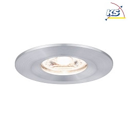 LED Recessed luminaire NOVA MINI with Module COIN, IP44, fixed, 4W 2700K 310lm, alu turned