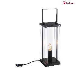 PLUG & SHINE LED Laterne CLASSIC, IP44, 24V DC, inkl. E14 LED-Filament 2W 1900K 140lm, Anthrazit, 51.5cm