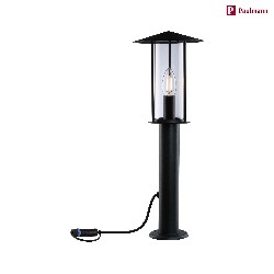 bollard lamp PLUG&SHINE CLASSIC LED short E14 IP44, anthracite dimmable