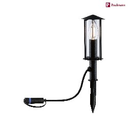 PLUG & SHINE LED Pollerleuchte CLASSIC MINI, IP44, 22cm, 24V, inkl. E14 LED-Filament 2W 3000K 160lm, Anthrazit