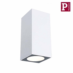 Luminaire mural dextrieur FLAME LED haut bas, grand, angulaire IP44, aluminium blanc 