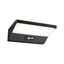 LED Auenwandleuchte RONEA, mit Bewegungsmelder, IP44, 230V, Dunkelgrau, 18 x 15cm, 9W 3000K 400lm