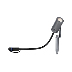 PLUG & SHINE LED Gartenstrahler RADIX, IP65, 24V, 7W 3000K 300lm, schwenkbar, Grau