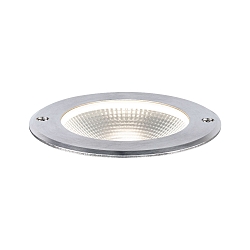 Outdoor LED Bodeneinbauleuchte FLOOR, IP67, rund,  12cm, 230V, 7W 3000K 580lm 100, begehbar, Edelstahl/Aluminium