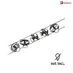 wire system CARDAN 5-fold GU5,3, chrome, black matt 