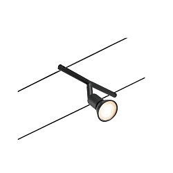 wire luminaire SALT GU5,3, chrome, black matt 