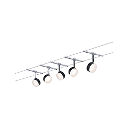 wire system CLEARLED 5-fold, chrome, black 