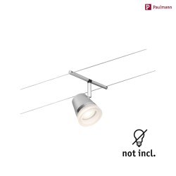 Lampe  corde WIRE SYSTEMS DC CONE GU5,3, chrome, chrom mat 
