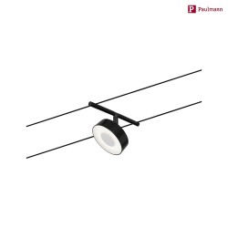wire luminaire LED WIRE SYSTEMS CORDUO CIRCLE round, switchable IP20, chrome, black matt 