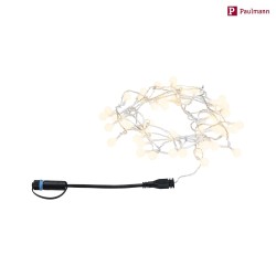light chain PLUG & SHINE LIGHT CHAIN 5 short IP44, black dimmable