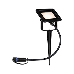 gorund spike luminaire PLUG&SHINE FLOOD SPOT IP65, black 