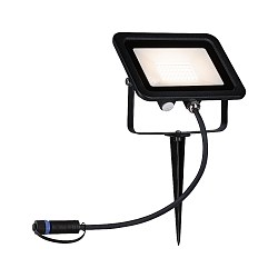 gorund spike luminaire PLUG&SHINE FLOOD SPOT IP65, black 