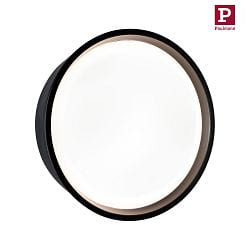 LED Auenwandleuchte PLATOMO, 14,5W, 3000K, 1200lm, IP44, 230V, schwarz