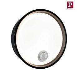 LED Auenwandleuchte PLATOMO, 14,5W, 3000K, 1200lm, IP44, mit Bewegungsmelder, schwarz
