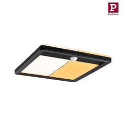 LED Auenpanel LAMINA, 14W, 2200K- 3000K, 920lm, IP44, eckig, mit Bewegungsmelder, schwarz