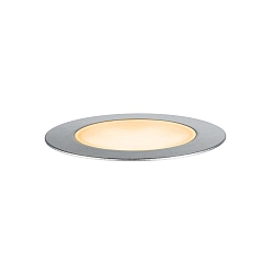 LED Bodeneinbauleuchte PLUG&SHINE, 2W, 2200K, 90lm, IP67, silber