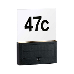illuminated house number NEDA PIR with motion detector LED IP44, anthracite