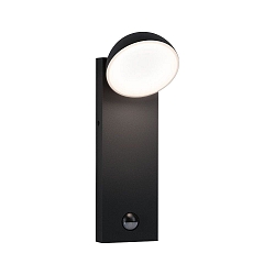 Luminaire mural dextrieur PUKA PIR avec dtecteur de mouvement LED IP44, anthrazit