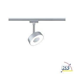 1-Projecteur monophas URAIL CIRCLE LED rond, rglable, chrom mat 