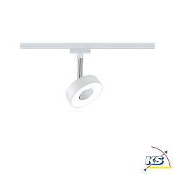 1-Projecteur monophas URAIL CIRCLE LED rond, rglable, blanche 