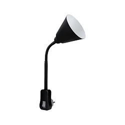 Lampada da lettura JUNUS FLEXARM LED con interruttore E14 IP20, Nero dimmerabile