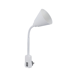Lampada da lettura JUNUS FLEXARM LED con interruttore E14 IP20, Bianco dimmerabile