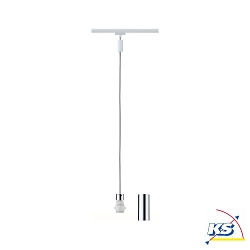 Luminaire  suspension URAIL BASIC PENDULUM 2EASY E27, chrome, blanche gradable