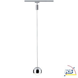 Luminaire  suspension URAIL CAPSULE II LED, chrome, chrom mat gradable