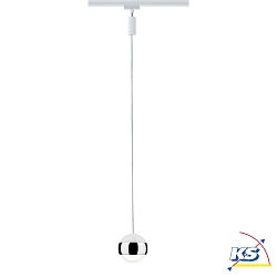 Luminaire  suspension URAIL CAPSULE II LED, chrome, blanche gradable