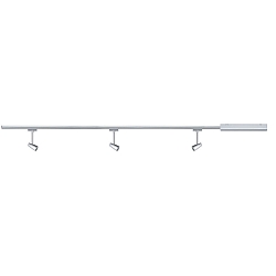 Ensemble de luminaires URAIL BARELLI lot de 3 GU10, chrome, chrom mat gradable