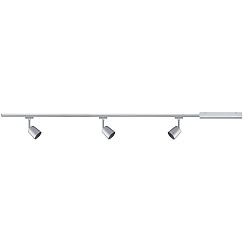 Ensemble de luminaires URAIL COVER lot de 3 GU10, chrome, chrom mat gradable