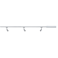 Ensemble de luminaires URAIL PURE II lot de 3 GU10, chrome, chrom mat gradable